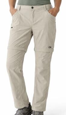 Outdoor Research Women's Ferrosi Convertible Pants Zip-off Shorts Size 2 Gray